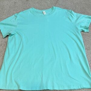 SOLD!! Lululemon All Yours Cotton T-Shirt mint green sz 8